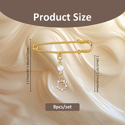 8 шт. железные булавки для килта&nbsp;JEWB-FH00010-1