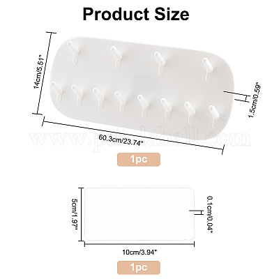 Мини-бедра с 12 крючком и подвесная витрина для ювелирных изделий из ПВХ FIND-WH0145-64-1