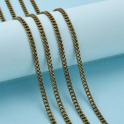 Железные кубинские звенья цепи CH-R013-5x4mm-AB-NF-1