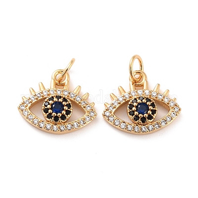 Латунные подвески из кубического циркония с микропаве KK-D065-12G-1