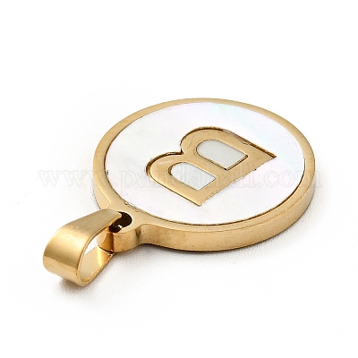 Вакуумное покрытие pvd нержавеющая сталь 304 с подвесками из белой ракушки STAS-G268-01B-G-1