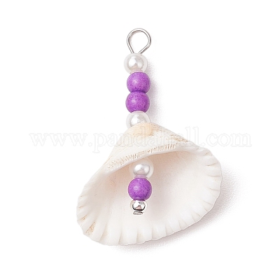 5 шт. подвески из натуральной ракушки 5 цветов PALLOY-JF03354-1