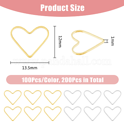 200 шт. 2-х цветные латунные соединительные кольца KK-DC0004-16-1