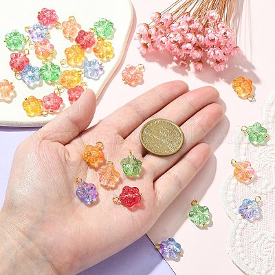 30шт 5 цвета подвески лэмпворк ручной работы PALLOY-CJ0002-66-1