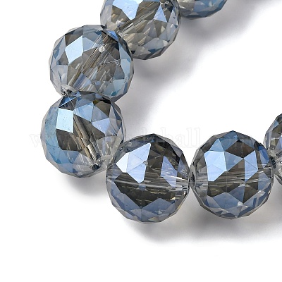 Прозрачные стеклянные бусины гальваническим пряди EGLA-N002-34H-F04-1