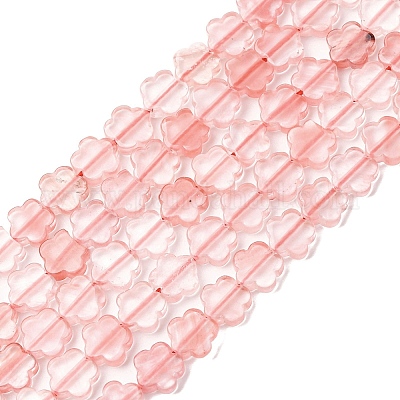 Вишневого кварца стеклянные бусы пряди G-B138-C16-01-1