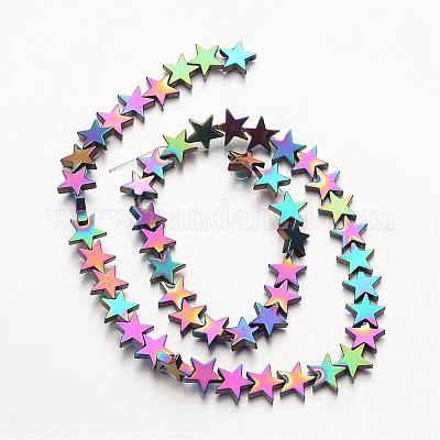 Гальванизировать немагнитных синтетический гематит нитей бисера G-F300-24D-02-1