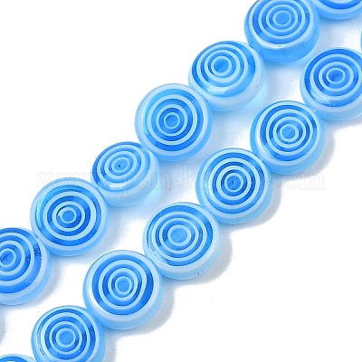 Бусы лэмпворк ручной работы LK-R004-50D-1