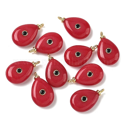 Крашеные натуральный белый нефрит подвески G-H328-01G-C03-1