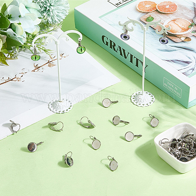 60 шт. застежка для сережек из нержавеющей стали 304 STAS-SC0010-25-1