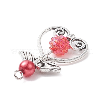 Стеклянные жемчужные бусины ангельские подвески PALLOY-JF02054-1