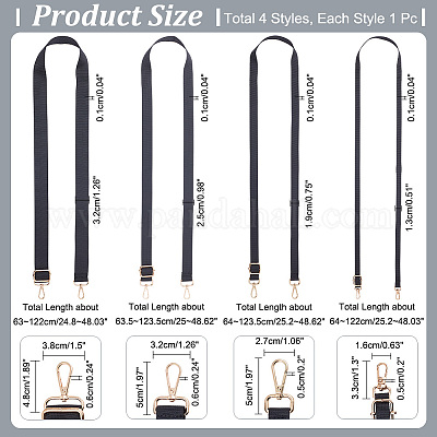 4 шт. 4 регулируемых лямки для сумок из холста&nbsp;FIND-WR0009-22-1