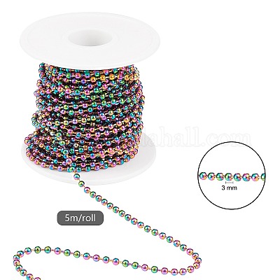 Ионное покрытие (ip) шариковые цепи из нержавеющей стали 304 CHS-H013-04M-3MM-A-1