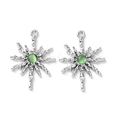 Подвески для кошачьего глаза из сплава PALLOY-D007-08P-A-1