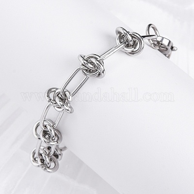 Браслеты из нержавеющей стали 304 BJEW-Z011-09P-1