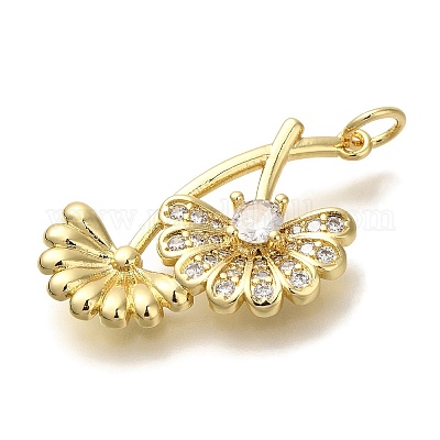 Стойки обшивки латунь микро проложить Циркон подвеску KK-I720-23G-1