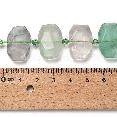 Природных красочные флюорита бисер нитей G-H078-B19-01-1