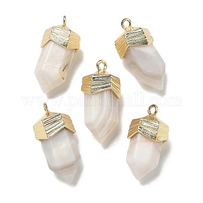 Подвески из натурального сумасшедшего агата с огранкой G-G181-03G-09-1