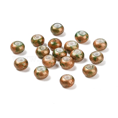 Непрозрачные с напылением стеклянные бусины X1-GLAA-G118-01T-1