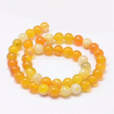 Натуральные полосатые агатовые / полосатые агатовые нити G-K155-A-8mm-06-1