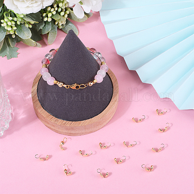 40 шт. латунные наконечники для бусин KK-BBC0010-55-1