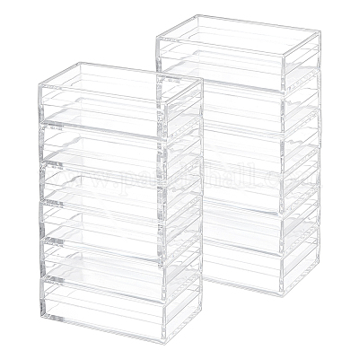 Прозрачный пластиковый кейс для минифигурок ODIS-WH0043-152C-1