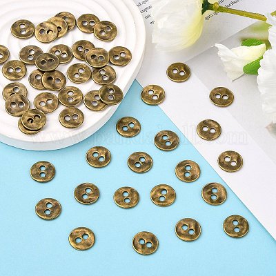 Пуговицы тибетскго стиля TIBE-R178-AG-LF-1