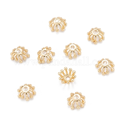 Calottes multipétales en laiton&nbsp;X-KK-K251-06G-1