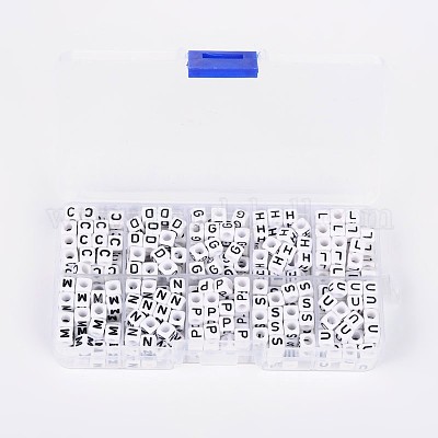 Wholesale 1 Box Letter Acrylic Beads Pandahall Com