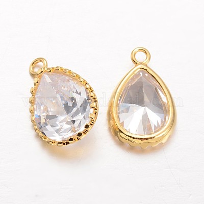 Латунные циркониевые подвески X-KK-L134-22G-1