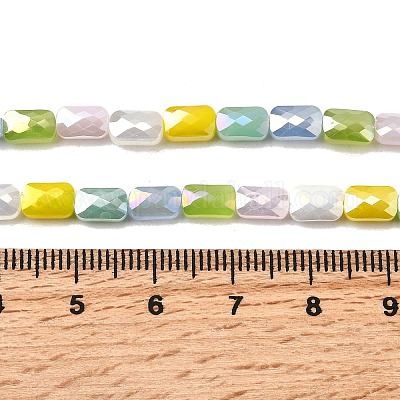 Стеклянные бусины с гальваническим покрытием  EGLA-D300-05-03-1