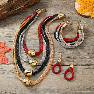 Комплекты из многослойных ожерелий FS-WGE8EEA-01-1