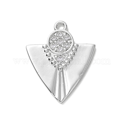 Экологически чистые подвески из латуни с микропаве из кубического циркония KK-F843-25P-1