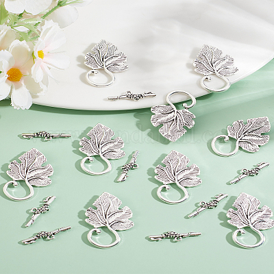 20 шт. застежки-тоглы из цинкового сплава в тибетском стиле TIBE-LP0001-04-1