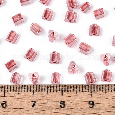 Прозрачные внутри цветные стеклянные бусины SEED-T007-13G-1