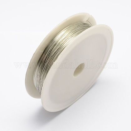 アイアン製ワイヤー  銀  26ゲージ  0.4mm  約39.37フィート（12m）/ロール  10ロール/セット MW-R001-0.4mm-07-1