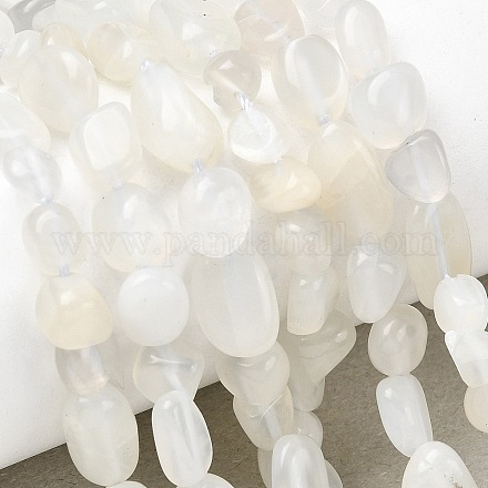 Натуральный белый лунный камень бисер пряди G-P601-A18-02-1