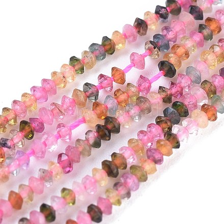Chapelets de perles en tourmaline naturelle G-R475-021-1