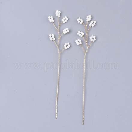 Granos de semillas y decoración de alambre de latón envuelto FIND-S306-25J-1