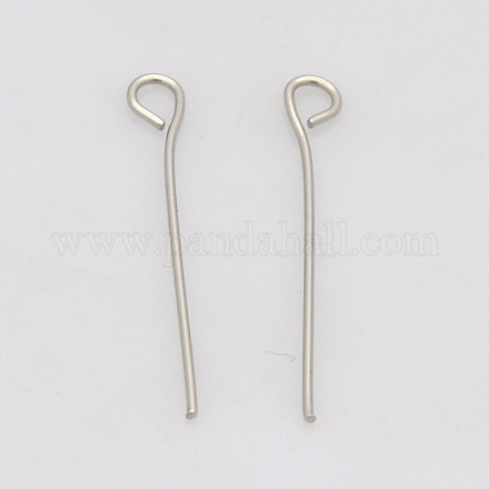 201 Stainless Steel Eye Pin STAS-N017-01-0.6x50mm-1