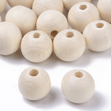 Perle di legno non finite naturali WOOD-S651-A12mm-LF-1