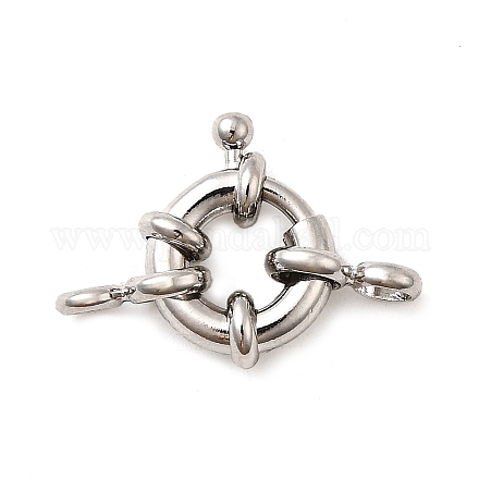 Латунная застежка пружинного кольца KK-D407-01P-B-1