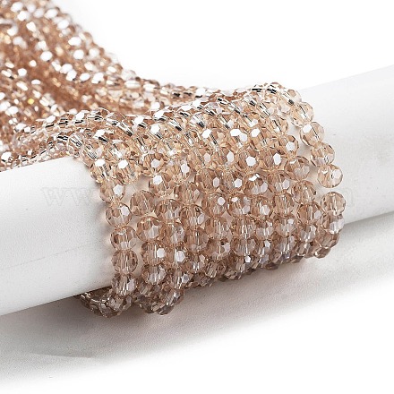 Гальванизируйте прозрачное стекло бисер нитей EGLA-A035-T4mm-A22-1