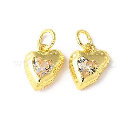 Латунные микро проложить кубического циркония подвески KK-U067-10G-04-1