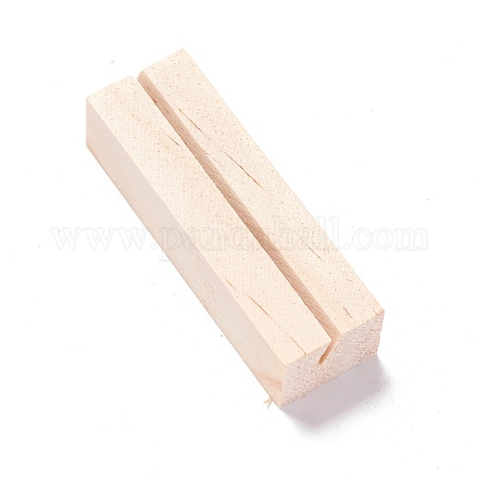 Tarjetero rectangular sin terminar de madera de pino ODIS-C005-01-1
