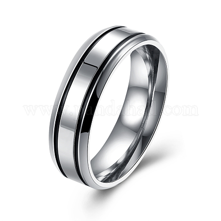 Regali di san valentino anelli coppia in acciaio al titanio per uomo RJEW-BB16471-8-1