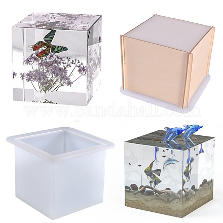 Moules en silicone de décoration de spécimen de cube DIY-L065-10-1