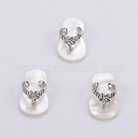 Natural White Shell Mother of Pearl Shell SSHEL-L008-33B-1