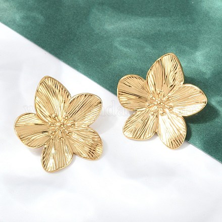 Серьги-гвоздики из нержавеющей стали 304 STAS-L024-004G-02-1