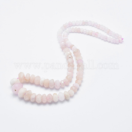 Collane di perline con gradazione di morganite naturale NJEW-K098-01-1
